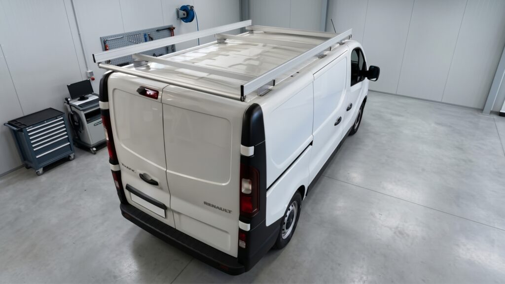 Plancher, Étagères et Galeries de toit pour Renault Trafic 2014 L1H1 de G.R.M. Sas