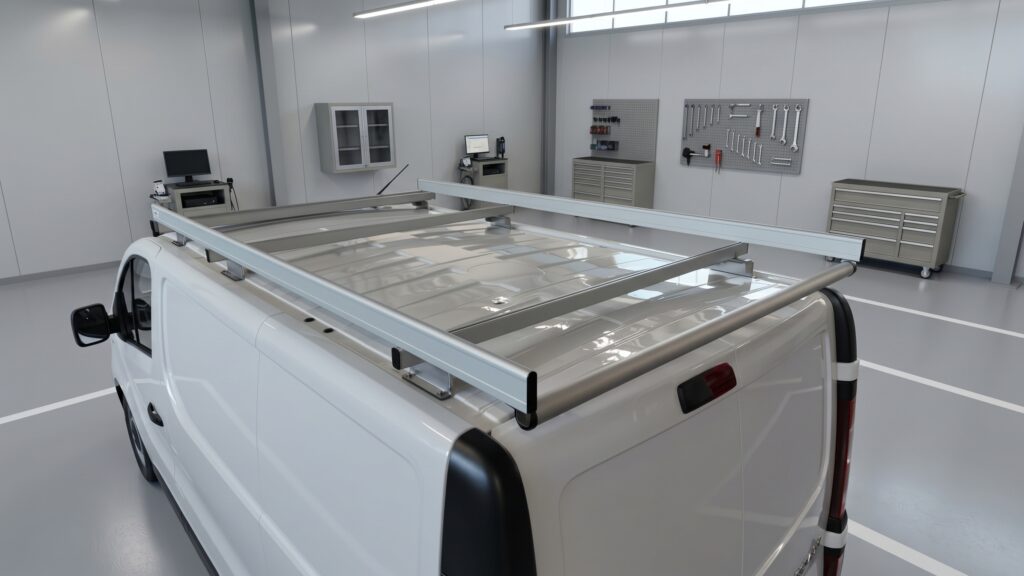Plancher, Étagères et Galeries de toit pour Renault Trafic 2014 L1H1 de G.R.M. Sas