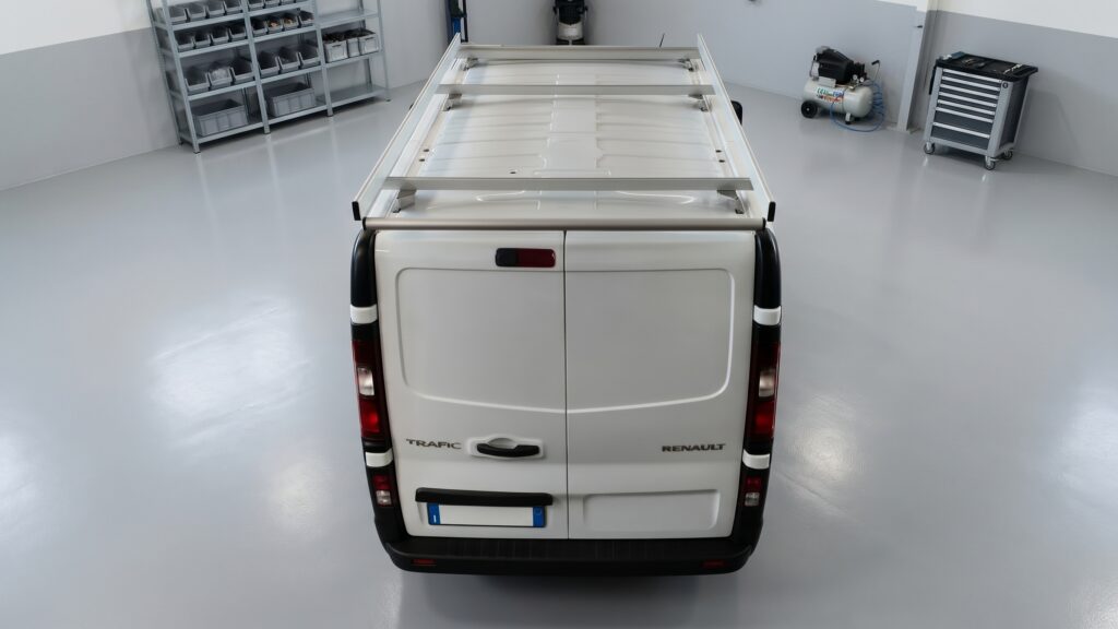 Plancher, Étagères et Galeries de toit pour Renault Trafic 2014 L1H1 de G.R.M. Sas
